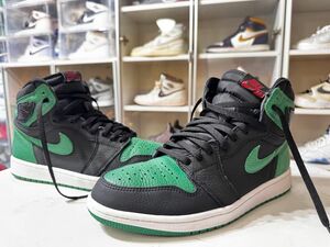 Nike Air Jordan 1 Retro High OG "Black/Pine Green" 27.5cm 美品