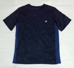 ☆Champion チャンピオン 半袖Tシャツ サイズXL スポーツ ティー伸縮機能ストレッチ ネイビー紺色ブラック黒グレイGLAYメッシュPOWER TRAIN