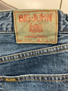  не использовался Big John джинсы оттенок голубого талия :81.(33)Lot:MV112X