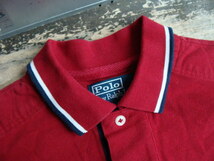 Polo Ralph Lauren ポロラルフローレン ビッグポニー 鹿の子 ポロシャツ レッド (S)_画像4