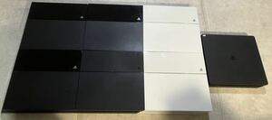 封印シール有　1円スタート 7台 PS4 本体 CUH1000〜1200A(1000A黒3台,1100A白2台、,1200A黒1台)+2200A黒1台 プレステ4 まとめ売り