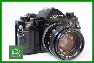 【同梱歓迎】CANON A-1+FD 50mm F1.4 S.S.C■シャッター全速・露出計・絞り完動・鳴きなし・割れなし■EEE1433