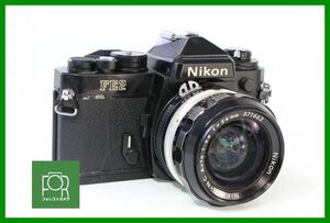 【同梱歓迎】ジャンク■Nikon FE2 ブラック / Ai改 NIKKOR-N・C Auto 24mm F2.8■EEE1627