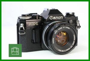 【同梱歓迎】実用■Canon AE-1 ブラック / CANON LENS FD 50mm F1.8 S.C.■シャッター全速・露出計完動・割れあり・鳴きなし■EEE2616