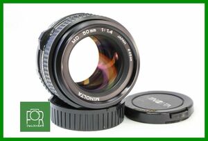 【同梱歓迎】【動作保証・点検済】良品■ミノルタ MINOLTA MD 50mm F1.4■FFF316