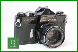 【同梱歓迎】実用■PENTAX SPOTMATIC ボディ+Super-Multi-Coated TAKUMAR 55mm F1.8 M42■シャッター全速・露出計完動■105