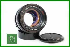 【同梱歓迎】【動作保証・点検済】良品■キヤノン Canon FD 50mm F1.4 S.S.C.■絞り完動■302