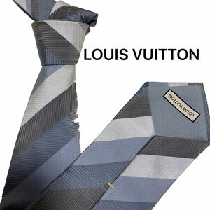 【美品◎正規品】定価32,800円　LOUIS VUITTON ルイヴィトン　ネクタイ　マルチストライプ　送料無料