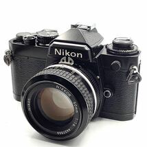 【 整備済・動作保証 】Nikon ニコン FE ブラックペイント ／ Ai NIKKOR 50mm f1.4 _画像3