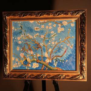 Art hand Auction Handgemaltes Ölgemälde von Van Gogh, Blühender Mandelzweig, Gerahmtes Gemälde, Innenausstattung, Ölgemälde, Malerei, Ölgemälde, Natur, Landschaftsmalerei