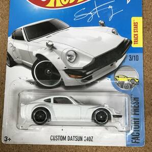 (3-76W) CUSTOM DATSUN 240Z, FuguZ, ホワイト, ベーシックカー【ホットウィール】の画像1