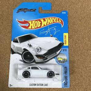 (3-76W) CUSTOM DATSUN 240Z, FuguZ, ホワイト, ベーシックカー【ホットウィール】の画像2