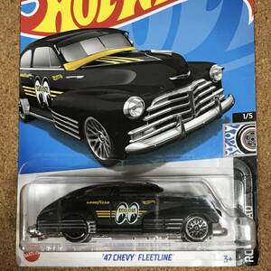 (3-155K*B) '47 CHEVY FLEETLINE, MOONEYES, ムーンアイズ, パック割れ、ベーシックカー【ホットウィール】