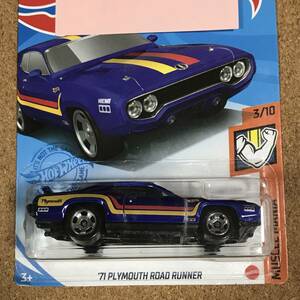 (05-209B) '71 PLYMOUTH ROAD RUNNER, ※ブリスターパック割れ※, ベーシックカー【ホットウィール】