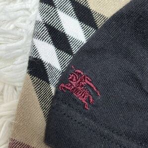 BURBERRY BLACK LABEL 圧巻のノバチェック Tシャツ ホースロゴ刺繍 バーバリーブラックレーベル サイズ2 M 半袖Tシャツ の画像2