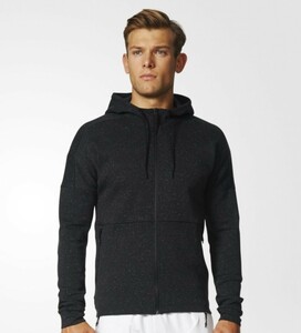 ◆定価 \10,659 ◆adidas アディダス Athletics stadium full zip hoodie（アスレチックフルジップフーディー）【 M 】【ブラック】