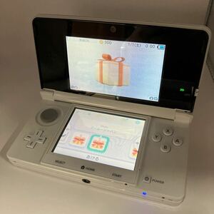 0[500 jpy start ]Nintendo 3DS Nintendo 3DS with charger .CTR-001(JPN) ice white electrification *