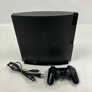 □【500円スタート】SONY ソニー PlayStation3 PS3 CECH-3000A ブラック コントローラー付き 稼動品