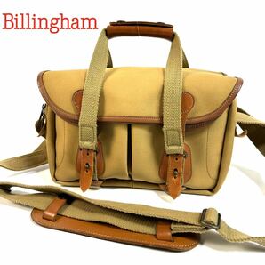 【希少品】Billingham ビリンガム キャンバス レザー 2way カメラバッグ ショルダーバッグ カーキ ブラウン 英国製