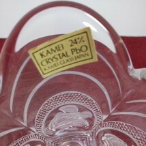 KAMEI CRYSTAL JAPAN 24% Pbo カメイガラス クリスタル 花瓶 未使用_画像4
