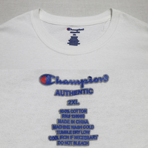 新品アメリカ正規品 CHAMPION チャンピオン 筆記体ロゴ Tシャツ 白XXL_画像5