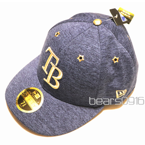 新品NEW ERA ニューエラ 59FIFTY TAMPA BAY DEVILRAYS タンパベイ レイズ キャップ 紺 7 3/8(58.7cm)