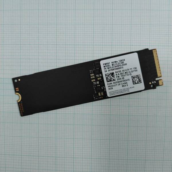【送料無料】SAMSUNG M.2 PCIe NVMe SSD MZVLQ128HBHQ