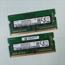 【送料無料】ノートパソコン用メモリ SAMSUNG DDR4 PC4-2400T 4GB×2枚 （計8GB） 中古動作品_画像1