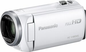 パナソニック HDビデオカメラ ホワイト HC-V480MS-W (2) 