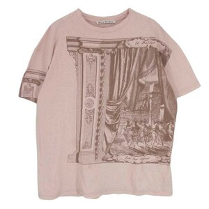 ACNE STUDIOS アクネストゥディオズ FN-WN-TSHI000121 絵画 デッサン プリント クルーネック 半袖 Tシャツ ピンク系 S【中古】