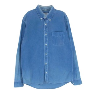 VISVIM ビズビム 0113205007003 SS B.D. SHIRT DAMAGED ダメージ加工 ボタンダウン デニム シャツ LT.INDIGO インディゴブルー系 2【中古】