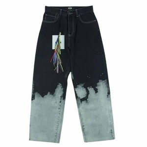 MSGM エムエスジーエム 3340MP49L イタリア製 Jeans bleached hands ブリーチ ジーンズ デニム パンツ 加工 44【中古】