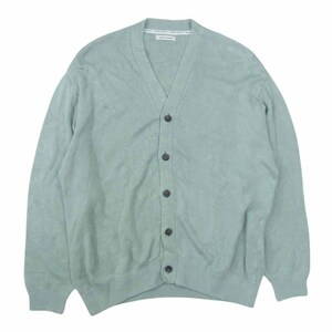 ユニバーサルプロダクツ UNIVERSAL PRODUCTS 231-60202 HEMP KINT CARDIGAN SAGE ヘンプ リネン ニット カーディガン 2【中古】