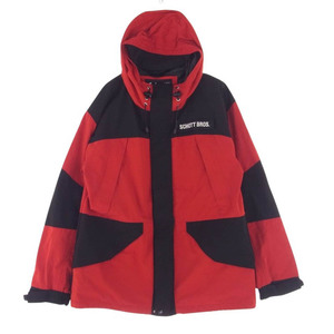 schott ショット 3182013 2-TONE FIELD PARKA 2トーン フィールドパーカー マウンテンパーカー ジャケット レッド系 ブラック系 L【中古】