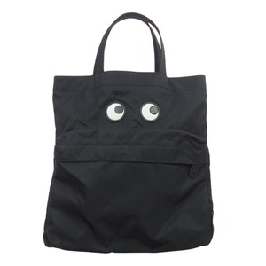 Anya Hindmarch アニヤ・ハインドマーチ TOTR EYED EYES アイズ ナイロン トートバッグ ブラック系【中古】