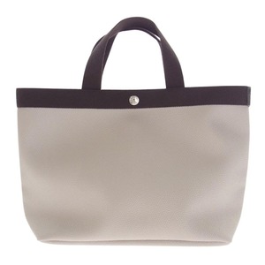 Herve Chapelier エルベ・シャプリエ 704GP COATED CANVAS SQUARE TOTE M コーテッドキャンバス スクエア トートバッグ【中古】