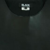 BLACK COMME des GARCONS ブラックコムデギャルソン 19SS 1C-V006 フェイク レザー サスペンダー ベスト ジレ AD2018 L【中古】_画像3