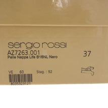 セルジオロッシ Sergio Rossi B16NL サイドゴア レザー パンプス ブラック系 37【中古】_画像8