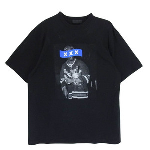 GOD SELECTION XXX ゴッドセレクション GX-S21-ST-11 GX-S21-ST-11 プリント Tシャツ ブラック系 L【中古】