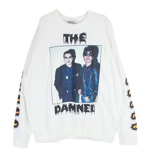 キディル KIDILL 18AW KL299 THE DAMNED ダムド フォト プリント スウェット トレーナー ホワイト系 FREE【中古】