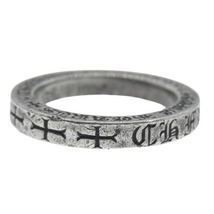 CHROME HEARTS クロムハーツ（原本無） 3mm スペーサーリング 1ダイヤ リング シルバー系 14号【中古】_画像4