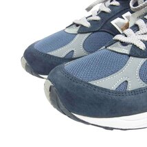 NEW BALANCE ニューバランス 英国製 M991NV スエード メッシュ ローカット スニーカー NAVY ネイビー【新古品】【未使用】【中古】_画像4