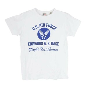 Buzz Rickson's バズリクソンズ EDWARDS A.F.BASE バックプリント 半袖 Tシャツ ホワイト系 S【中古】