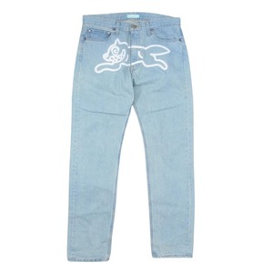 ICE CREAM アイスクリーム ICJP223P001 BBC WASHED DENIM PANTS ペイント ウォッシュド デニム パンツ インディゴブルー系 S【中古】