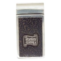 STANLEY GUESS スタンリーゲス ウッド マネークリップ シルバー系【中古】_画像2