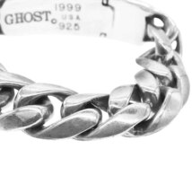 Ghost ゴースト スカルファントムID クラシックリンク ブレスレット 11Link シルバー系【中古】_画像4