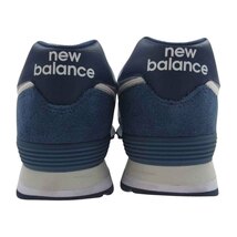 NEW BALANCE ニューバランス ML574SPI ML574SPI スエード メッシュ スニーカー ブルー系 28cm【中古】_画像3