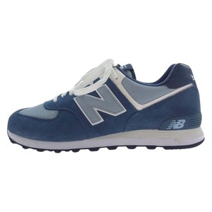 NEW BALANCE ニューバランス ML574SPI ML574SPI スエード メッシュ スニーカー ブルー系 28cm【中古】