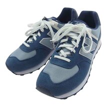 NEW BALANCE ニューバランス ML574SPI ML574SPI スエード メッシュ スニーカー ブルー系 28cm【中古】_画像2