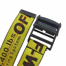 OFF-WHITE オフホワイト INDUSTRIAL BELT インダストリアル ベルト イエロー系 U【中古】_画像2